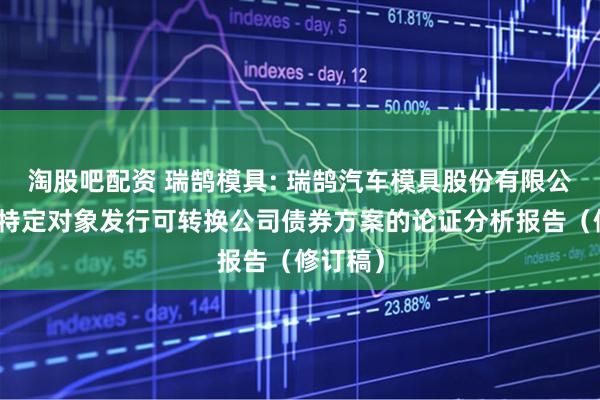淘股吧配资 瑞鹄模具: 瑞鹄汽车模具股份有限公司向不特定对象发行可转换公司债券方案的论证分析报告（修订稿）